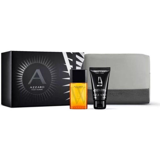 Azzaro Pour Homme EDT Hair & Body Shampoo Travel Set
