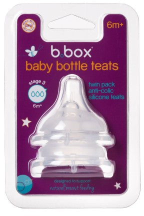 B.Box Baby Bottle Teats Stage 3 6m+