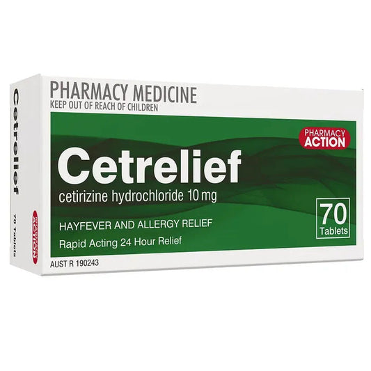 Pharmacy Action, 50x Lorastyne + 70 Cetirizine Bundle (Generic Claratyne + Zyrtec Alternates)