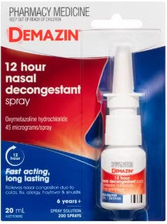 Demazin 12 Hour Nasal Decongestant Spray 6y+ 20ml