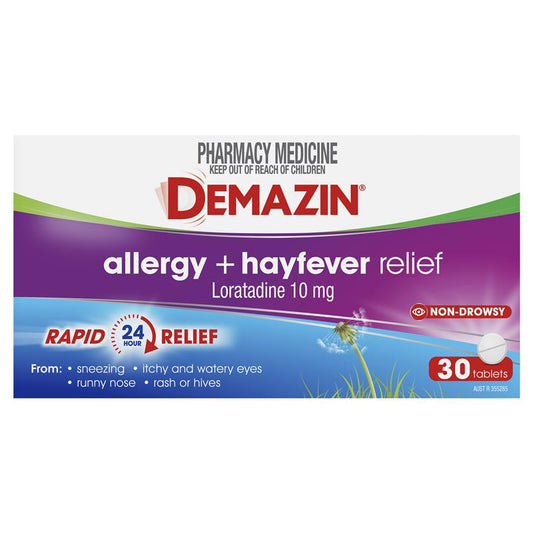 Demazin Allergy & Hayfever 30 Tablets (EXP. 30/04/2024)