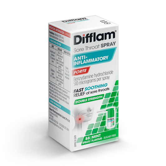 Difflam Plus Sore Throat Anti-Inflammatory Spray Mint 15mL