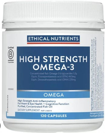 Ethical Nutrients High Strength Omega-3 120 Capsules