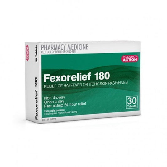 Pharmacy Action Fexorelief 180mg  + BONUS ITEM (While Stocks Last)