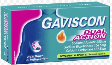 Gaviscon Dual Action 32 Tablets