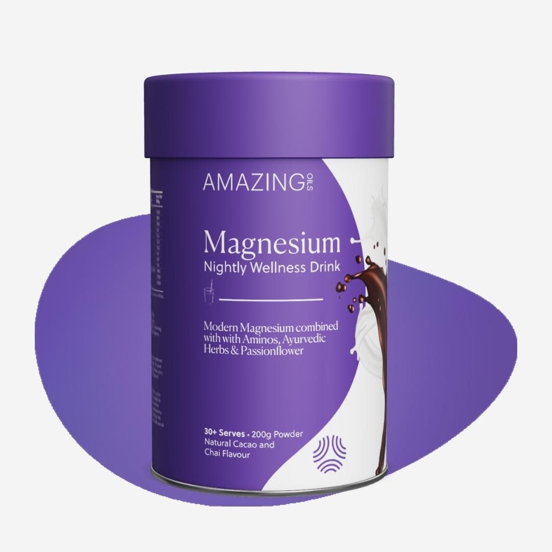 AMAZING OILS Magnesium Wellness Drink Nightly Cacao & Chai
