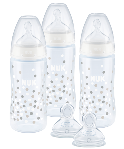 NUK First Choice Plus Baby Bottle with Temperature Control 3 x 300mL Trio Bottle PP Set