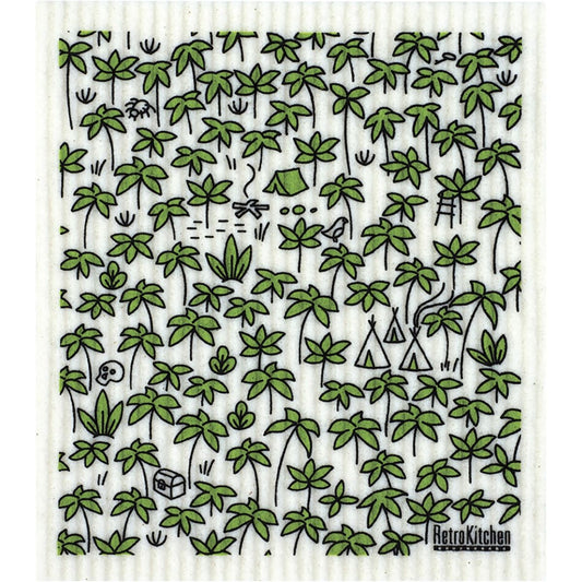 RETROKITCHEN 100% Biodegradable Dishcloth Treasure Hunt 1