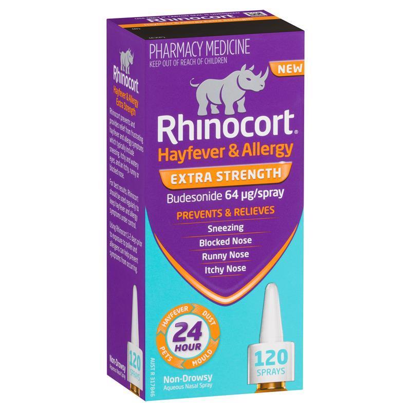 Rhinocort Extra Strength Hayfever and Allergy Nasal Spray 120 Sprays