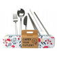 RETROKITCHEN Carry Your Cutlery - Botanical Stainless Steel Cutlery Set 1
