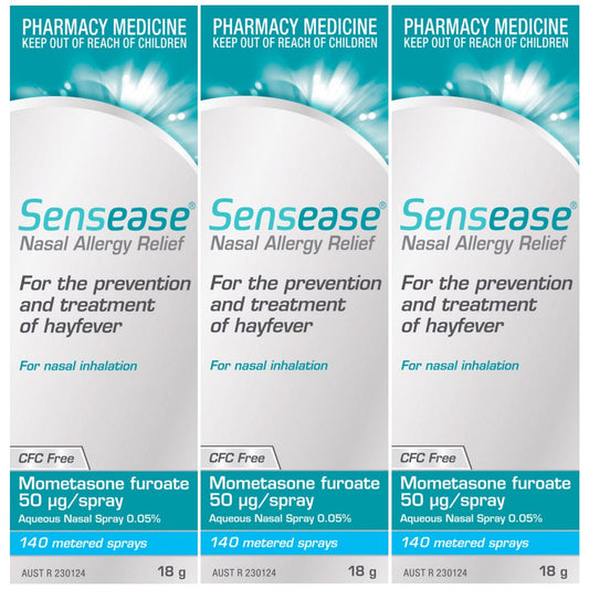 3 x Sensease Allergy Relief 140 Sprays, Mometasone Furoate 50 Microgram/Spray