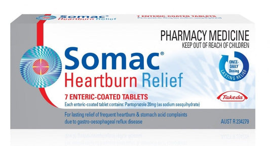 Somac Heartburn Relief 20mg 7 Coated Tablets