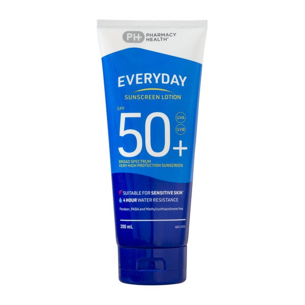 1 Litre Pump + 200ml Tube Pack - Pharmacy Health Sunscreen Lotion SPF 50+