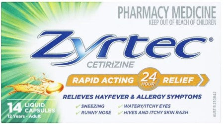 Zyrtec Rapid Acting 14 Liquid Capsules