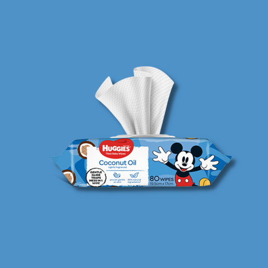 Huggies Thick Baby Wipes Coconut Oil